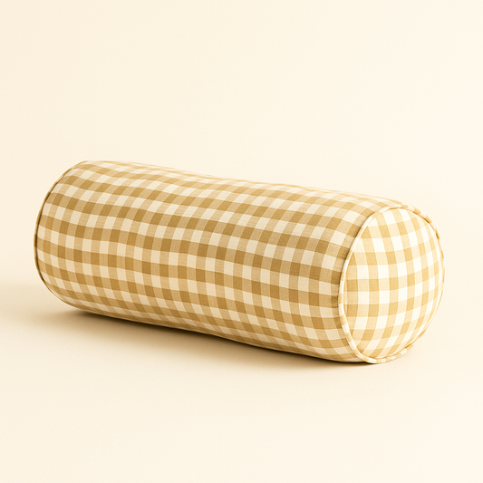 Cojín Bolster Vichy Miel