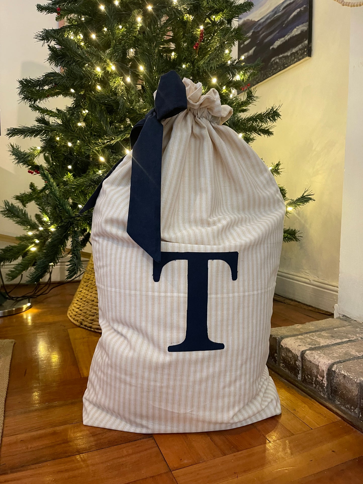 Bolsa para regalos personalizada Rayas amarilla