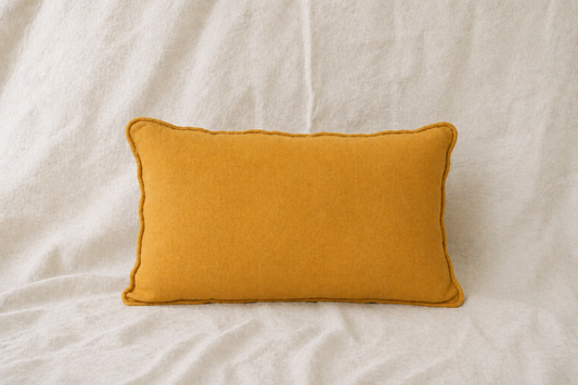 Almohadón Lino Amarillo Mostaza
