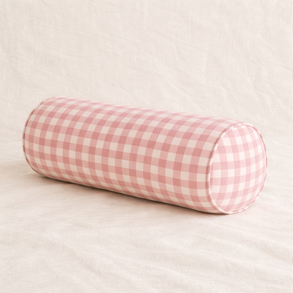 Cojín Bolster Vichy Rosa