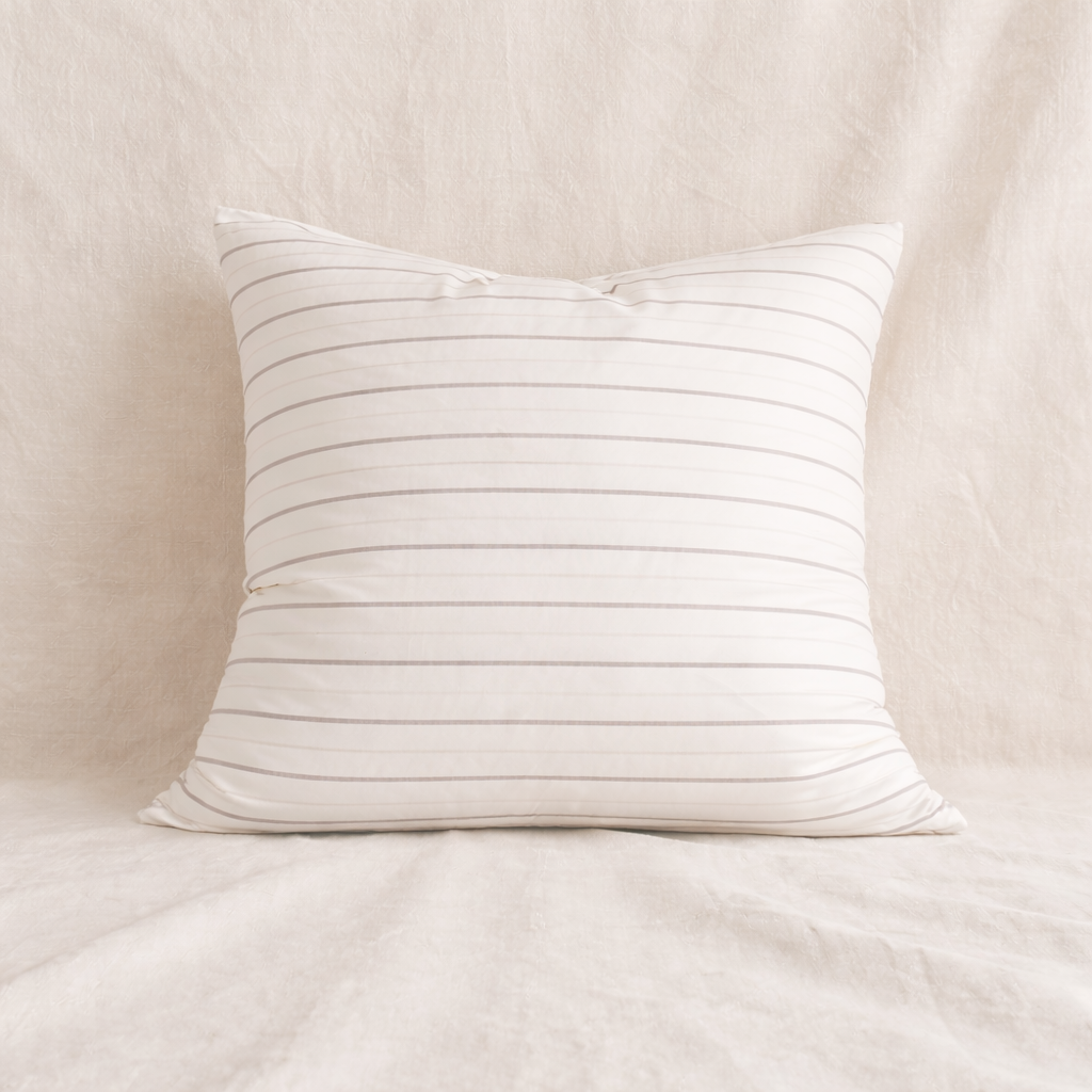 Cojín lino rayas finas