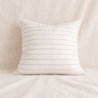 Cojín lino rayas finas