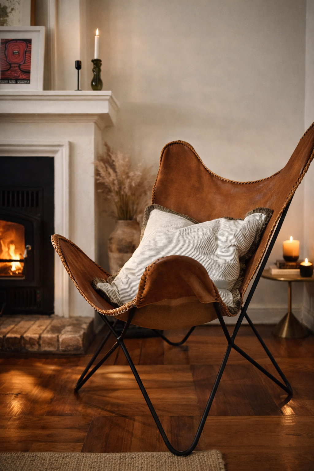 Cojín deflecado de lino