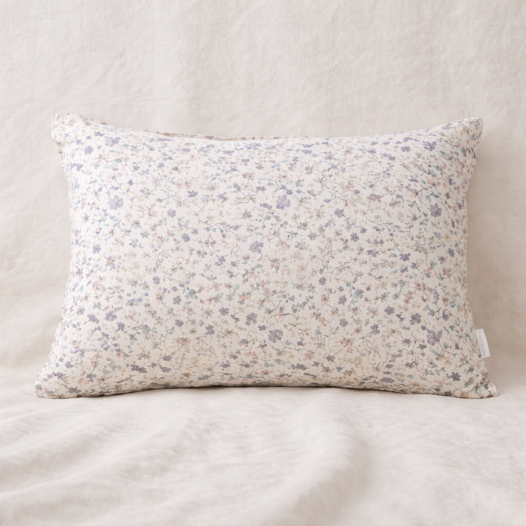 Almohadón Floral Rosa Estampado