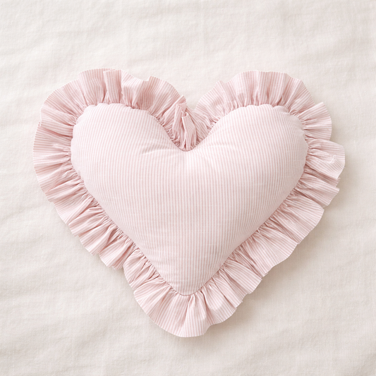 Cojín Corazón con Ruffles