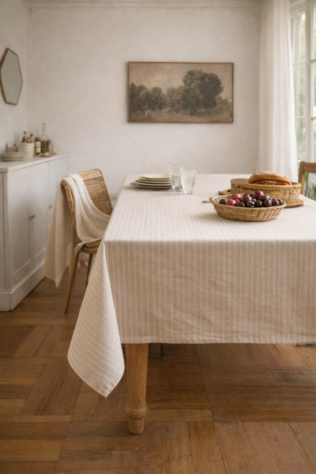 Mantel Lino Rayas Delgadas
