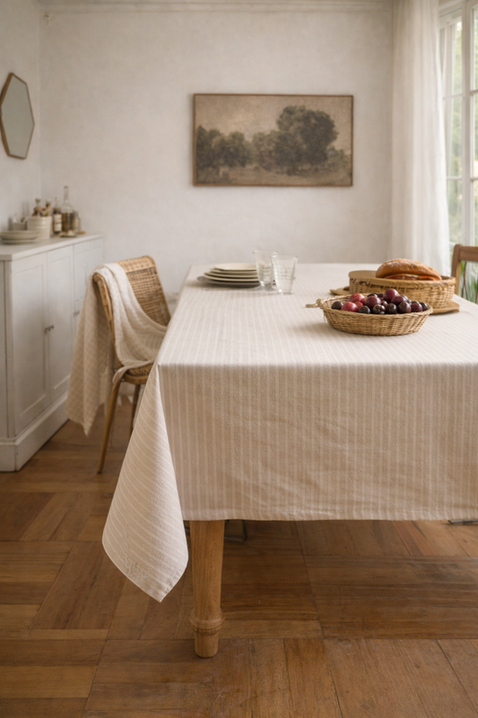 Mantel Lino Rayas Delgadas