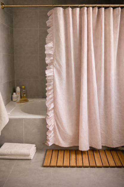 Cortina de baño con Ruffles
