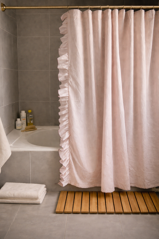 Cortina de baño con Ruffles