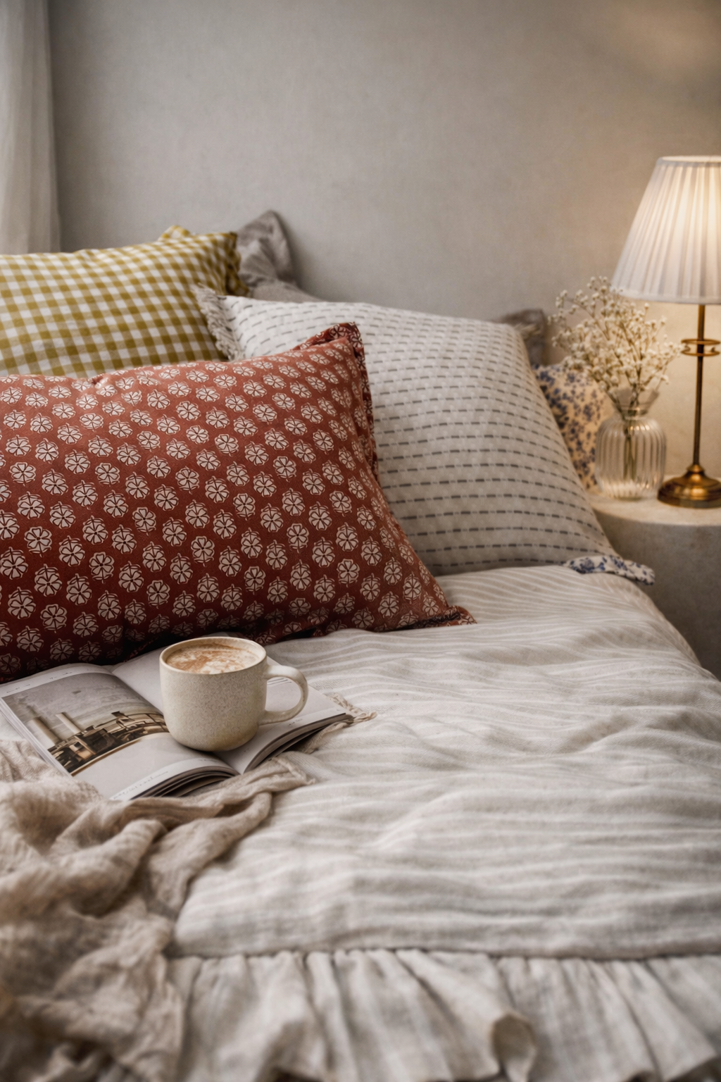 Cojín terracota mini print