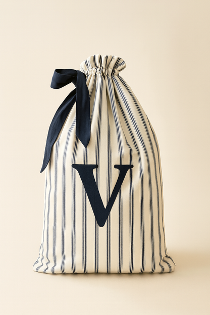 Bolsa para regalos personalizada Rayas Azul