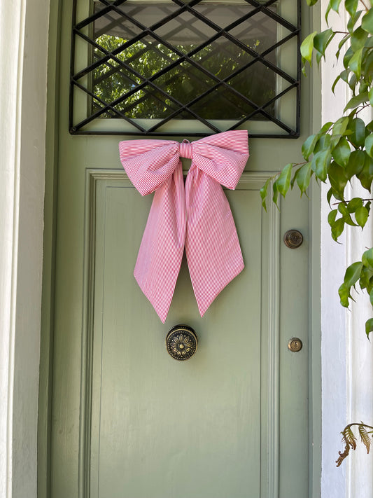 Bow Rayas Rojo - Grande