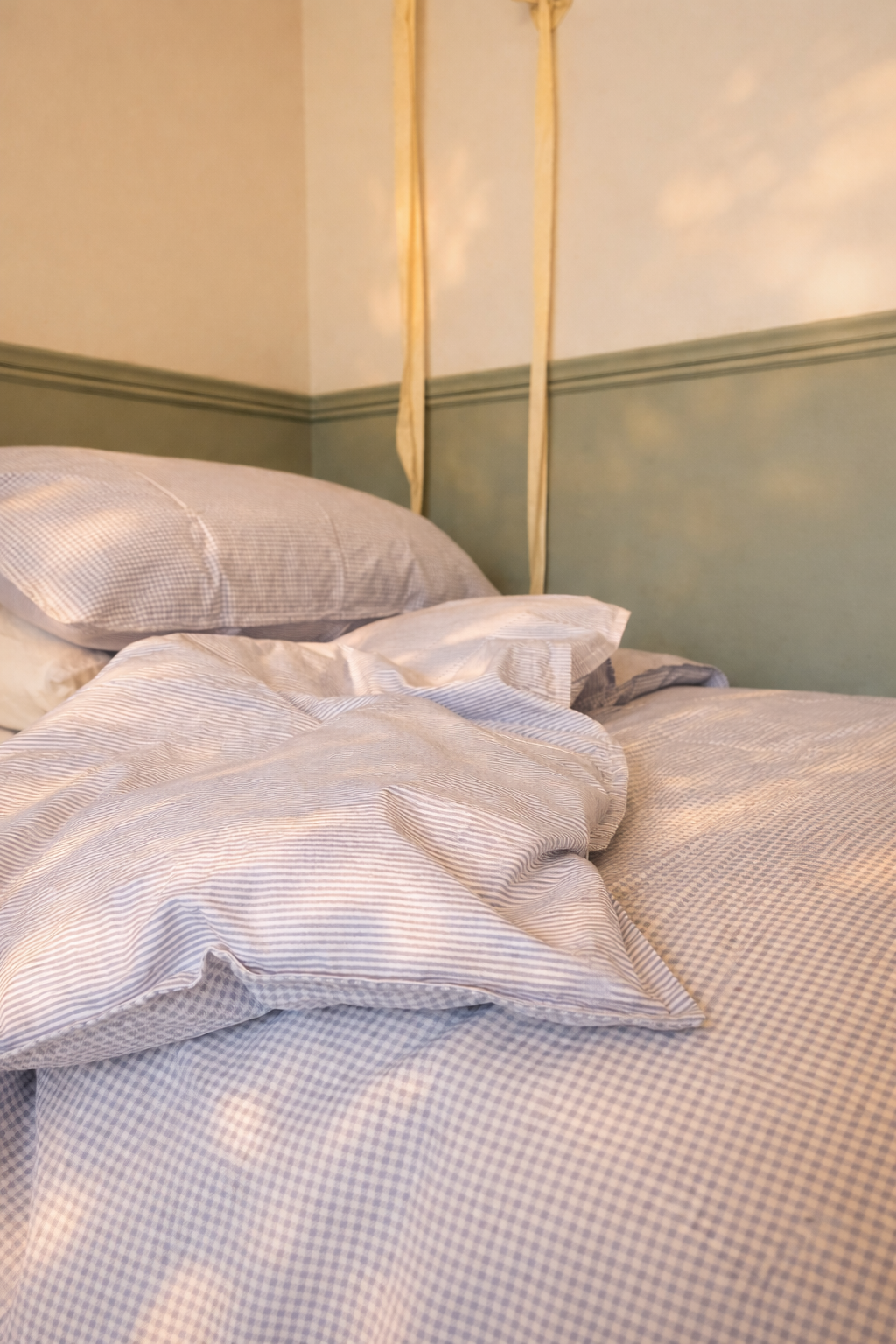 Cubreplumón Reversible Cuadrilles Azul